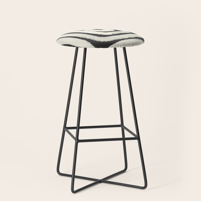 Boho black and white tribal design Stool