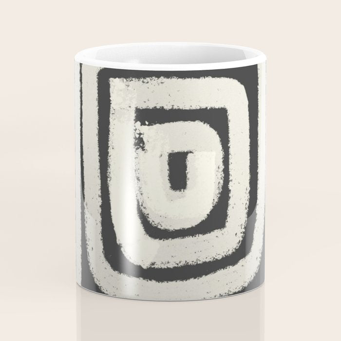 Boho black and white tribal design Coffee Mug Gallery Image 4