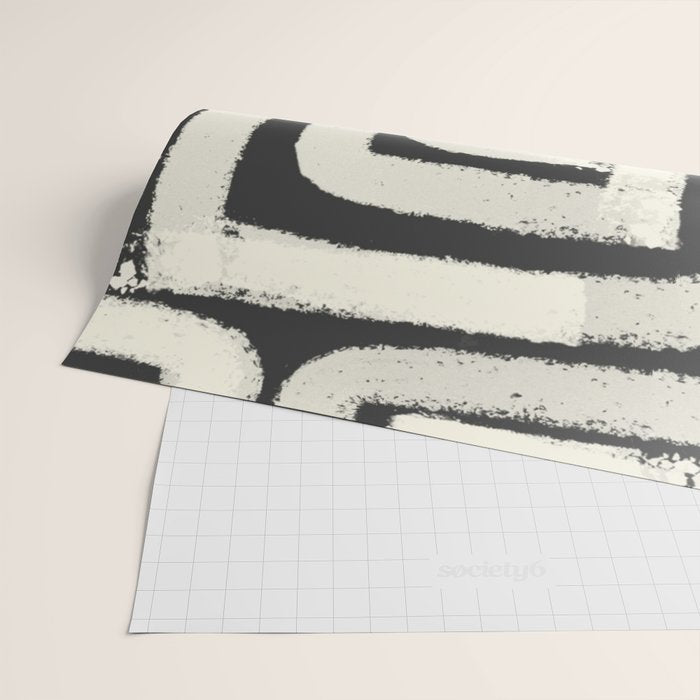 Boho black and white tribal design Wrapping Paper Gallery Image 2