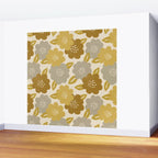 Warm Neutral Floral Pattern Wall Mural Gallery Image 2