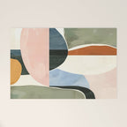 Soft Modern Abstract Shapes I Welcome Mat Gallery Image 1