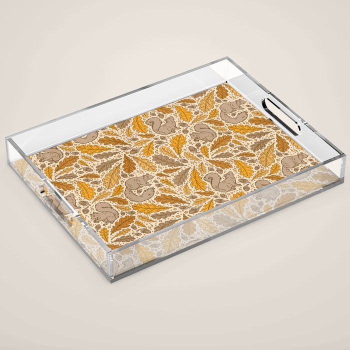 Oak & Squirrels | Autumn Yellows Palette Acrylic Tray Gallery Image 1