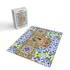 Italian,Sicilian art,holy Mary,Virgin Mary,maiolica,tiles,lemons,Citrus  Jigsaw Puzzle Gallery Image 2