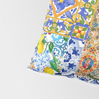 Italian,Sicilian art,holy Mary,Virgin Mary,maiolica,tiles,lemons,Citrus  Pillow Sham Gallery Image 4