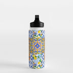 Italian,Sicilian art,holy Mary,Virgin Mary,maiolica,tiles,lemons,Citrus  Water Bottle Gallery Image 3