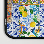 Italian,Sicilian art,holy Mary,Virgin Mary,maiolica,tiles,lemons,Citrus  Laptop Sleeve Gallery Image 3