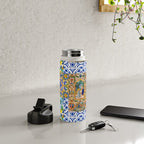 Italian,Sicilian art,holy Mary,Virgin Mary,maiolica,tiles,lemons,Citrus  Water Bottle Gallery Image 4