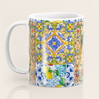 Italian,Sicilian art,holy Mary,Virgin Mary,maiolica,tiles,lemons,Citrus  Coffee Mug Gallery Image 3