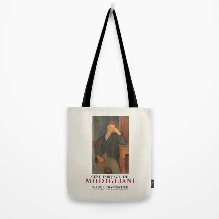 Amedeo Modigliani Vintage Exhibition Poster, 1958 Tote Bag Gallery Image 2