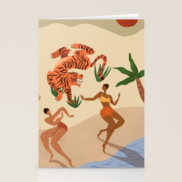 Dancing with Tiger Stationery Card Gallery Image 2