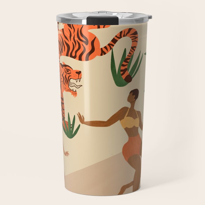 Dancing with Tiger Travel Mug Gallery Image 1