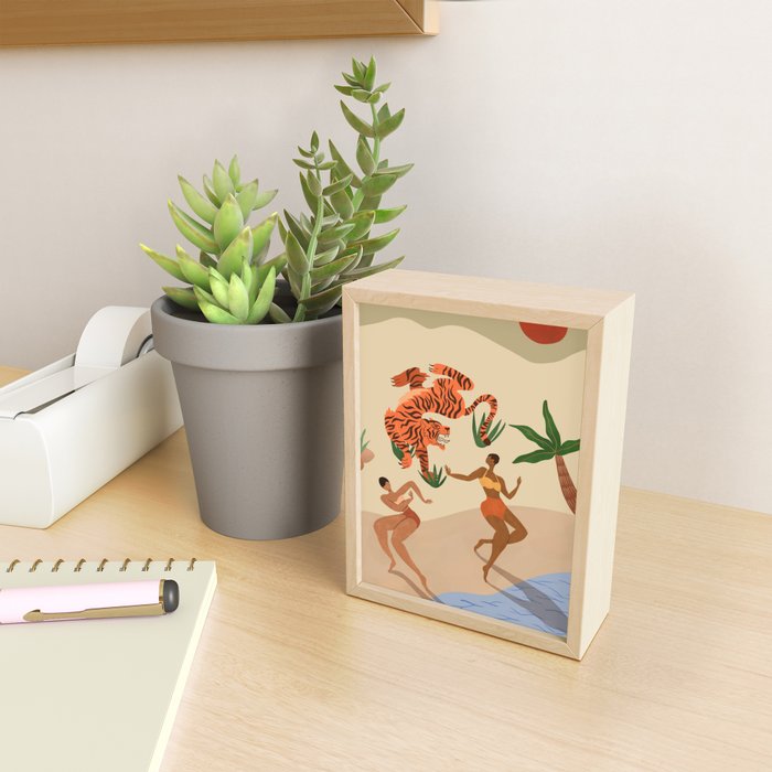 Dancing with Tiger Mini Art Print Gallery Image 2