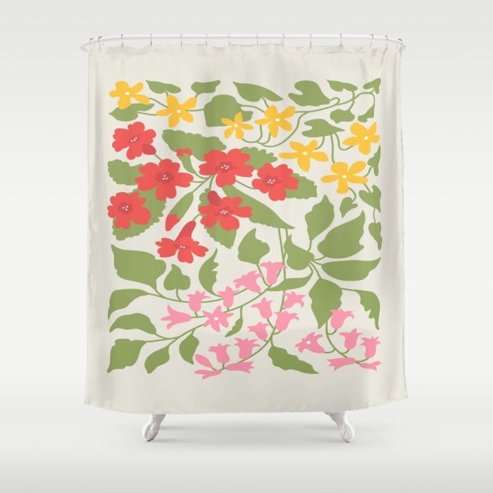 Flower Market 07: Barcelona Shower Curtain Gallery Image 1