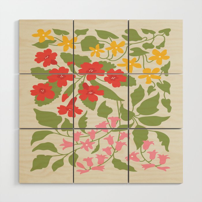 Flower Market 07: Barcelona Wood Wall Art Gallery Image 1