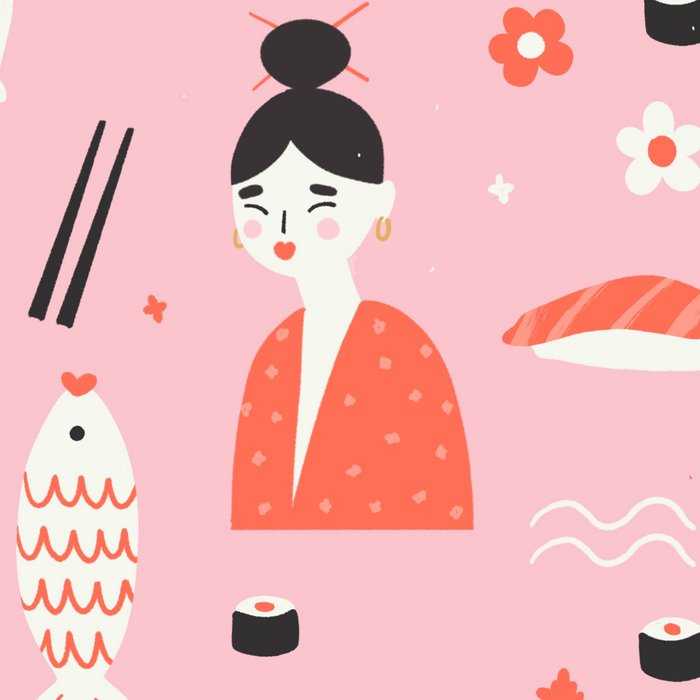 Dreaming of Japan Pattern Coffee Mug Gallery Image 2