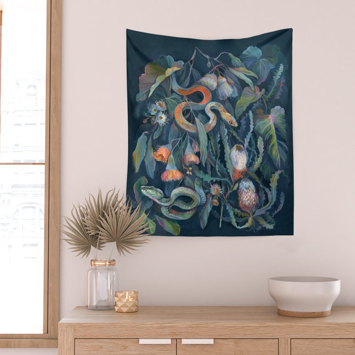 Snake Banksia Forest Wall Tapestry Gallery Image 2