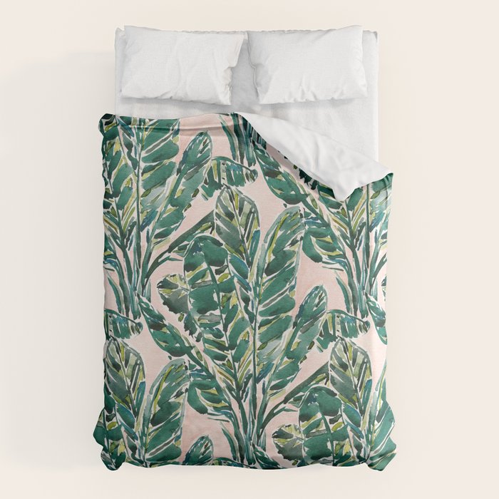 BIG FEELINGS Banana Leaf Tropical Duvet Cover