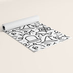 Fun halloween cartoon doodle art pattern Yoga Mat Gallery Image 2