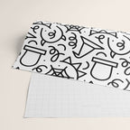 Fun halloween cartoon doodle art pattern Wrapping Paper Gallery Image 2