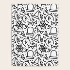Fun halloween cartoon doodle art pattern Poster Gallery Image 4