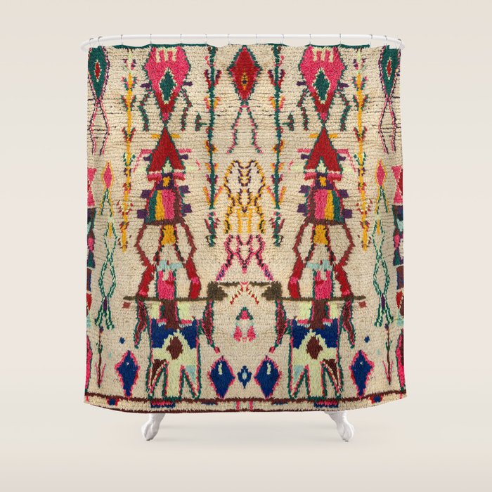 Moroccan Carpet Artwork Shower Curtain Gallery Image 1