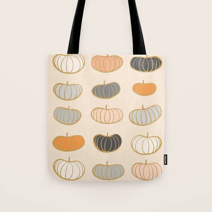 Retro Pumpkin Pattern Collection 1 Tote Bag Gallery Image 1