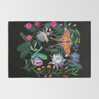 Mantis and Moth Cactus Flower Rug Gallery Image 2