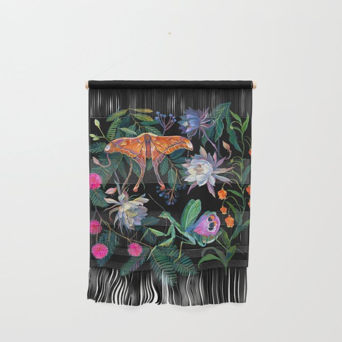 Mantis and Moth Cactus Flower Wall Hanging Gallery Image 1
