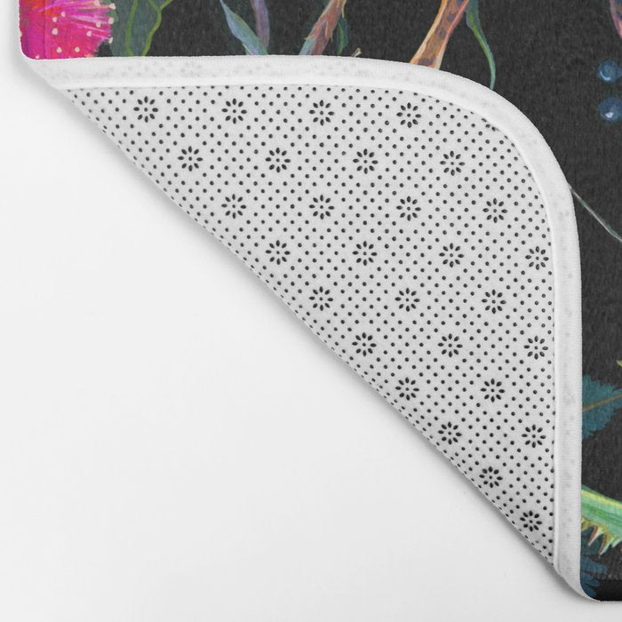 Mantis and Moth Cactus Flower Bath Mat Gallery Image 2