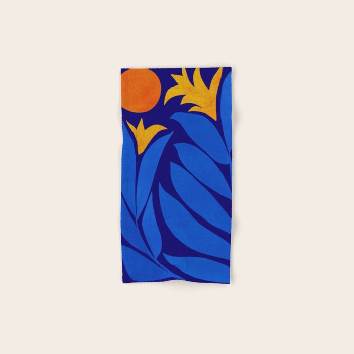 Community Garden At Night / Pop Botanical Bath Towel Gallery Image 1
