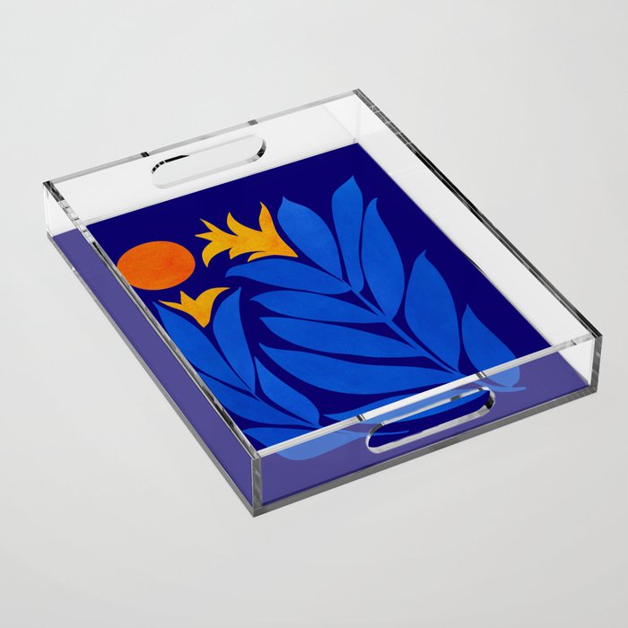 Community Garden At Night / Pop Botanical Acrylic Tray Gallery Image 1