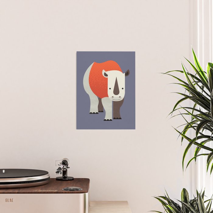 Whimsy Rhinoceros Poster Gallery Image 2