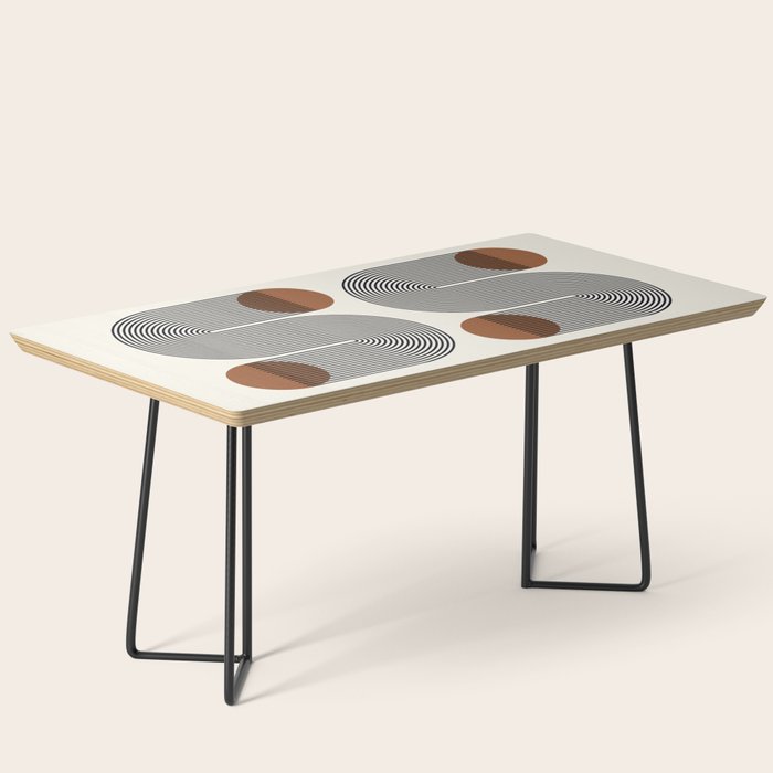 Abstraction_SUN_LINE_POP_ART_Minimalism_S001S Coffee Table Gallery Image 1