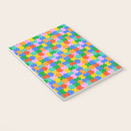 Fun colorful puzzle piece shape pattern Notebook Gallery Image 3