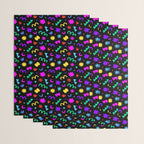 Fun colorful abstract organic shape art pattern Wrapping Paper Gallery Image 3