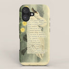 Swan Divination from 'An Almanac of Birds - Divinations for Uncertain Days' (almanacofbirds.org) iPhone Case Gallery Image 1