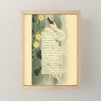 Swan Divination from 'An Almanac of Birds - Divinations for Uncertain Days' (almanacofbirds.org) Mini Art Print Gallery Image 1