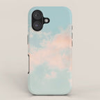 Cotton Candy Clouds - Nature Photography Art Print, Pastel iPhone Case Gallery Image 1