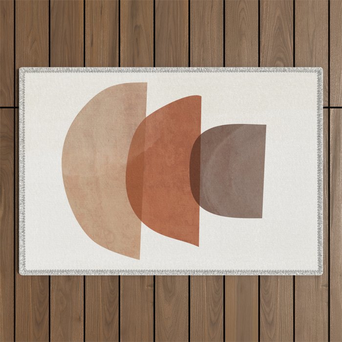 Abstract Shapes 18 Outdoor Rug Gallery Image 1