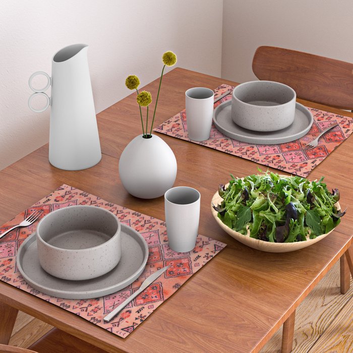 Epic Rustic & Farmhouse Style Original Moroccan Artwork  Placemat Gallery Image 2