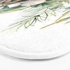 Christmas Cardinal and Pine Bath Mat Gallery Image 3