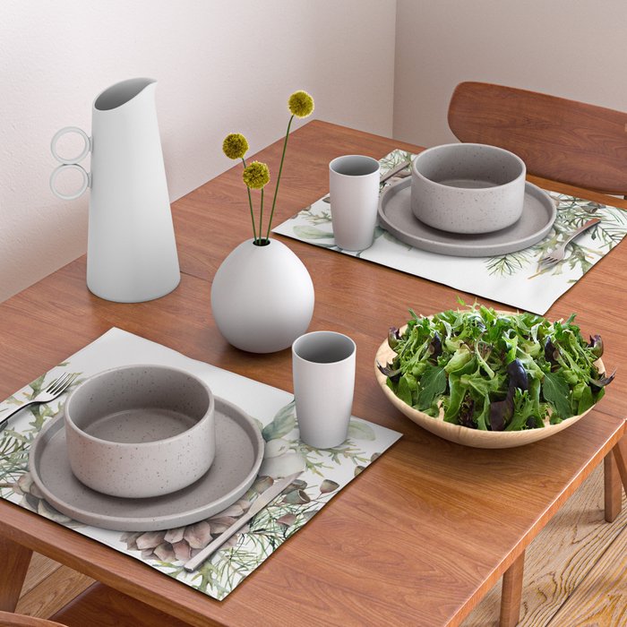 Christmas Cardinal and Pine Placemat Gallery Image 2