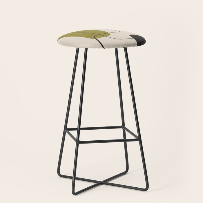 Abstract Minimal Shapes 126 Stool Gallery Image 1