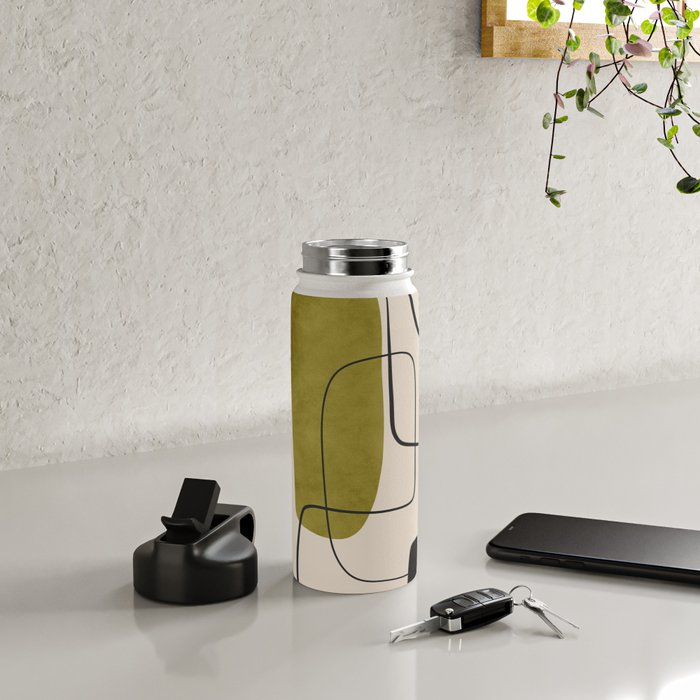 Abstract Minimal Shapes 126 Water Bottle Gallery Image 4