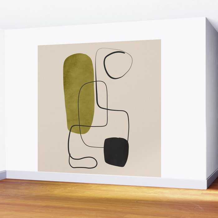 Abstract Minimal Shapes 126 Wall Mural Gallery Image 2