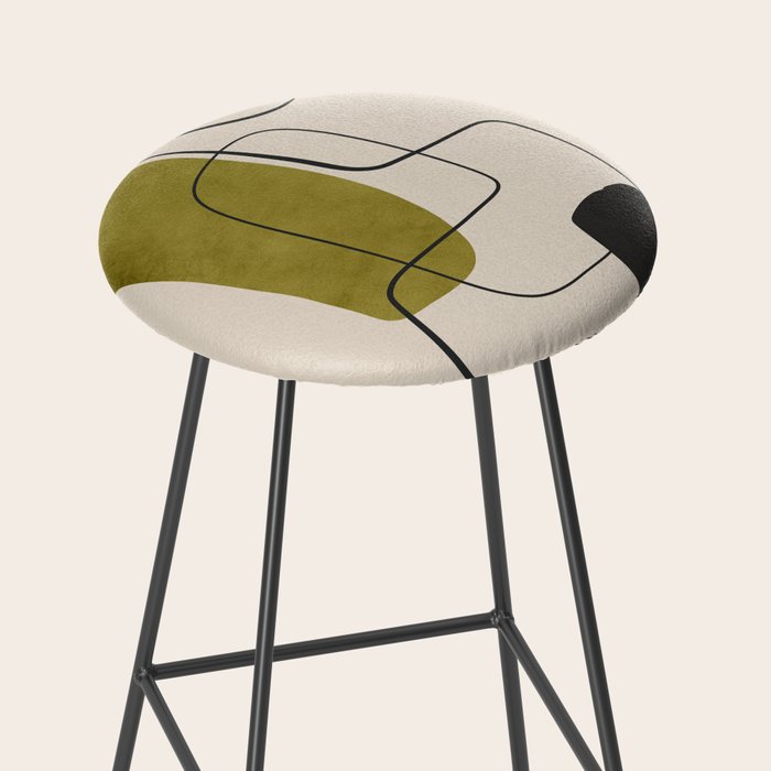 Abstract Minimal Shapes 126 Stool Gallery Image 2