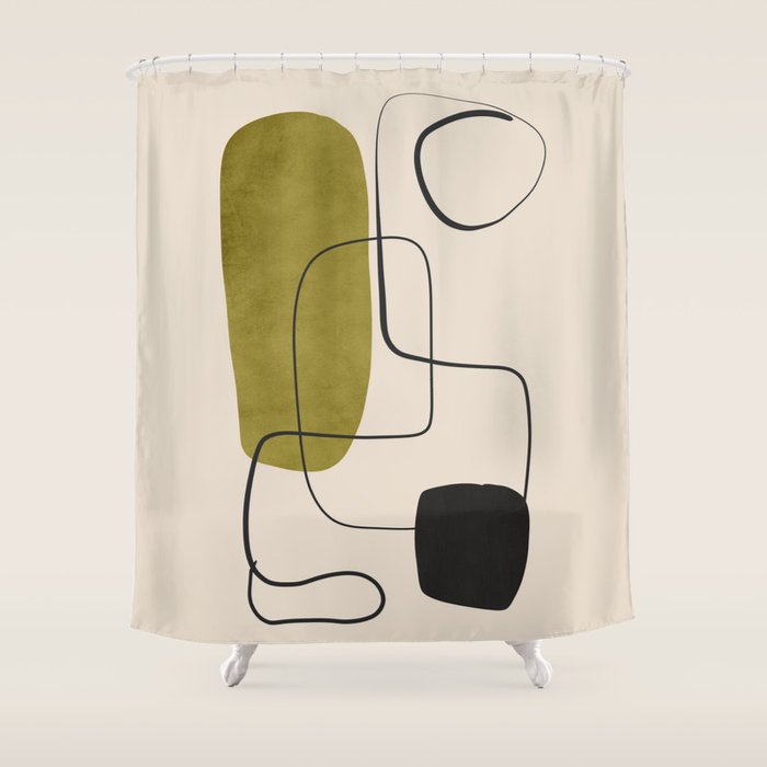 Abstract Minimal Shapes 126 Shower Curtain Gallery Image 1