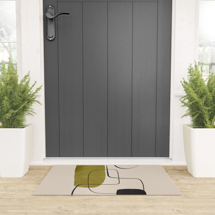 Abstract Minimal Shapes 126 Welcome Mat Gallery Image 3