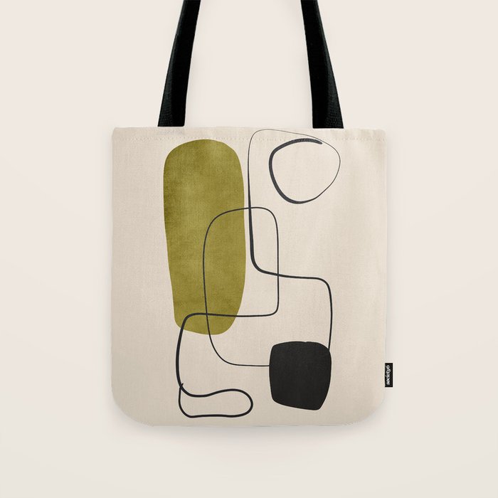 Abstract Minimal Shapes 126 Tote Bag Gallery Image 1