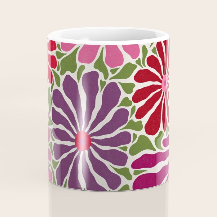 Lazy Florals #3 Coffee Mug Gallery Image 4